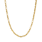 Bar-Rope Link Chain Necklace