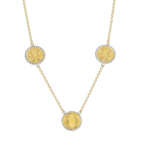 Coin Station Necklace (Giglio & Saint John the Baptist)
