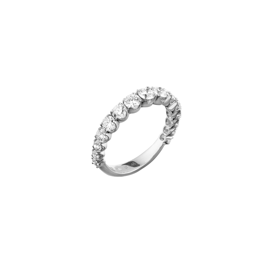 Diamond Riviera Ring side view