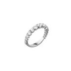 Diamond Riviera Ring side view