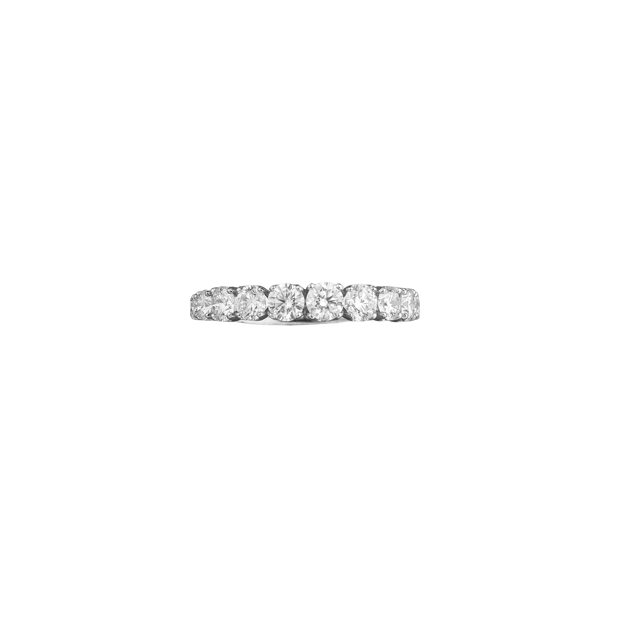 Diamond Riviera Ring top view