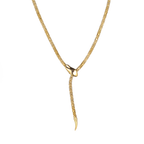 Flexible Snake Lariat Necklace