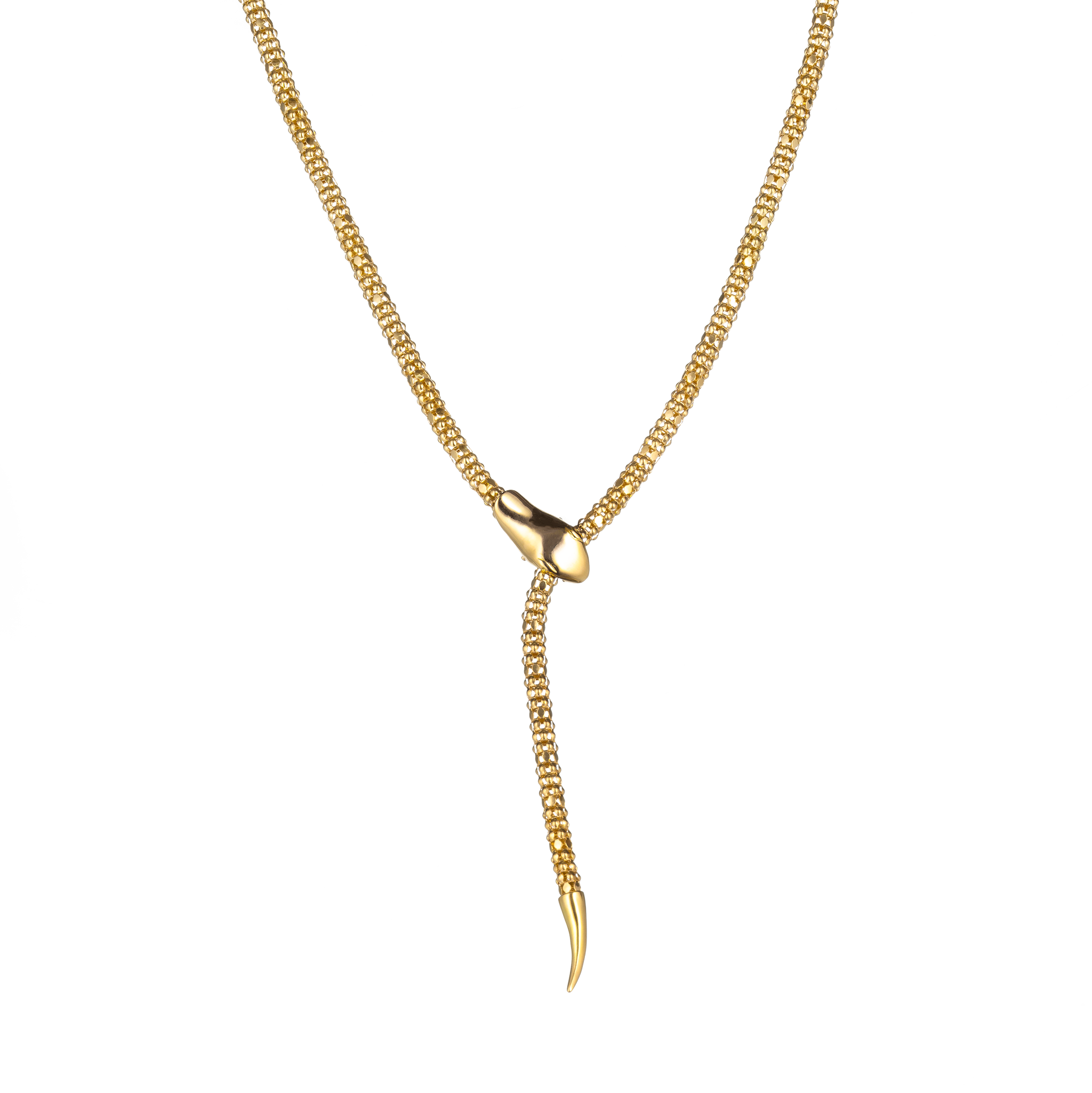 Flexible Snake Lariat Necklace