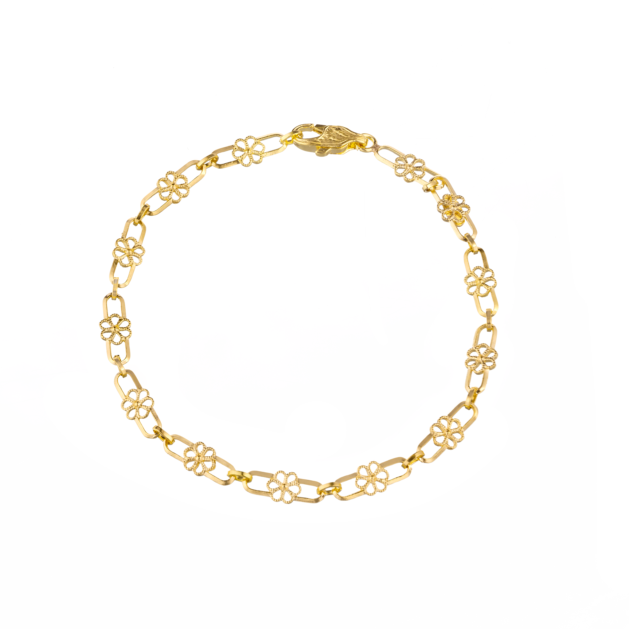 Floral Lace Link Bracelet
