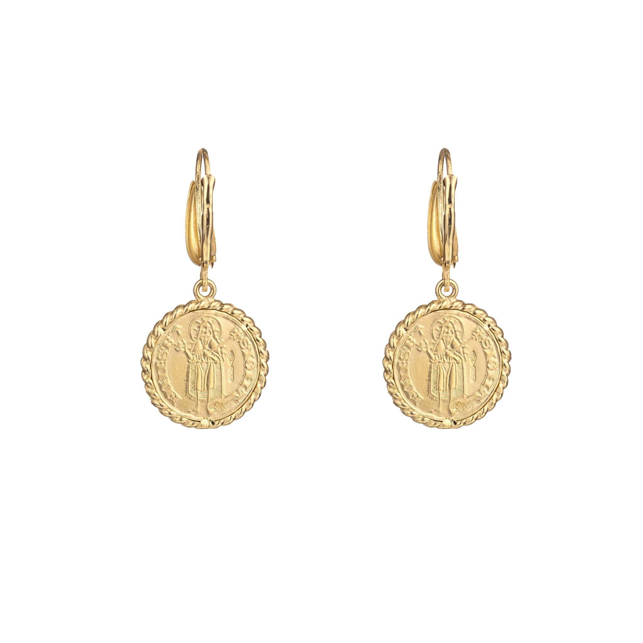 Florentine "Fiorino" Coin Earrings back