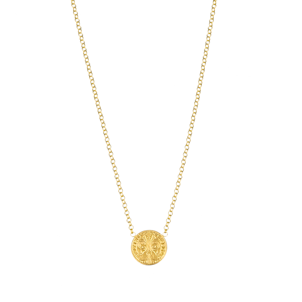 "Giglio" Coin Station Necklace front