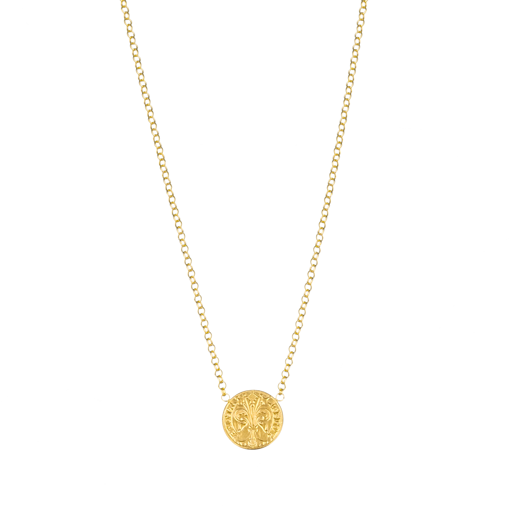 "Giglio" Coin Station Necklace front