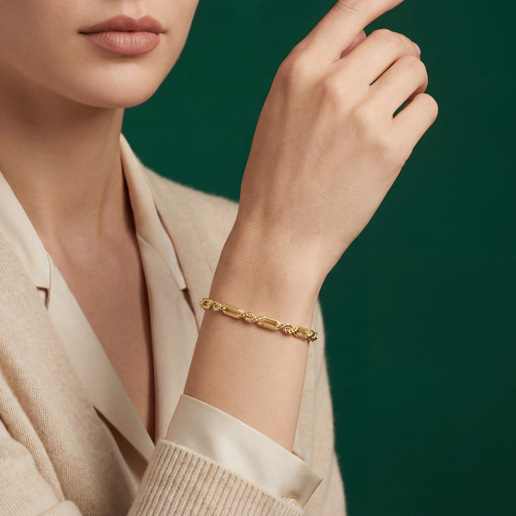 Paperclip-Rope Bracelet