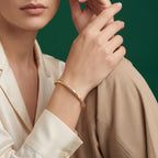 Tricolor Bangle Bracelet