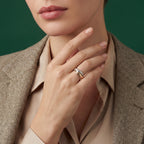 Trinity Gold & Diamond Crossover Ring