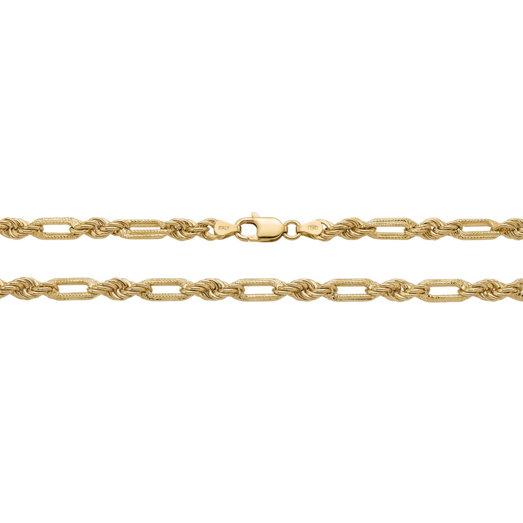 Detail Paperclip-rope chain clasp