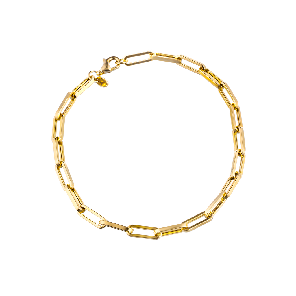 Paperclip Link Chain Bracelet