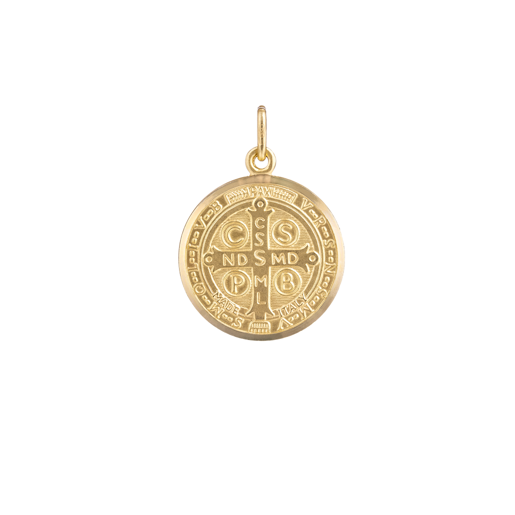 Saint Benedict Double-Sided Medal Pendant back
