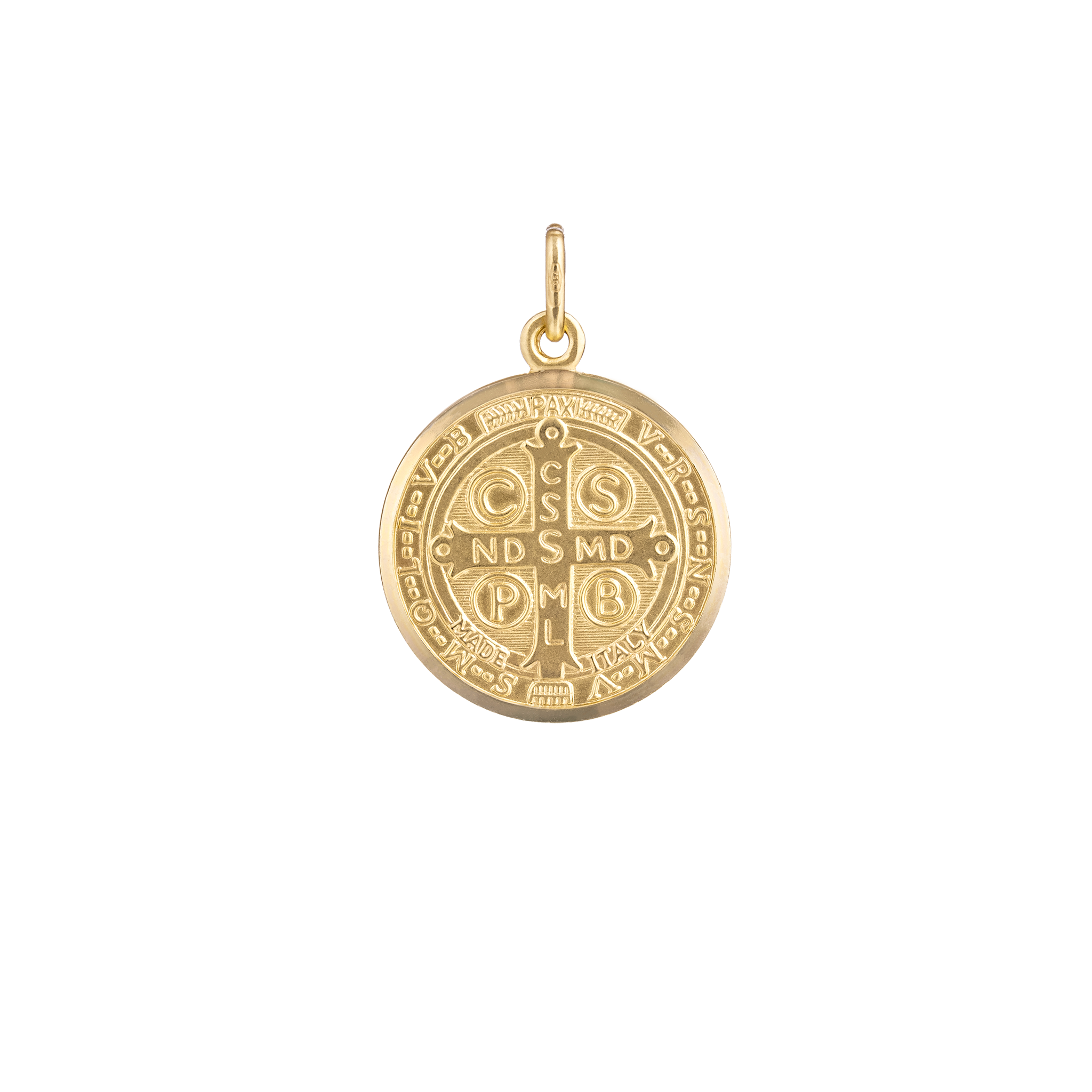 Saint Benedict Double-Sided Medal Pendant back