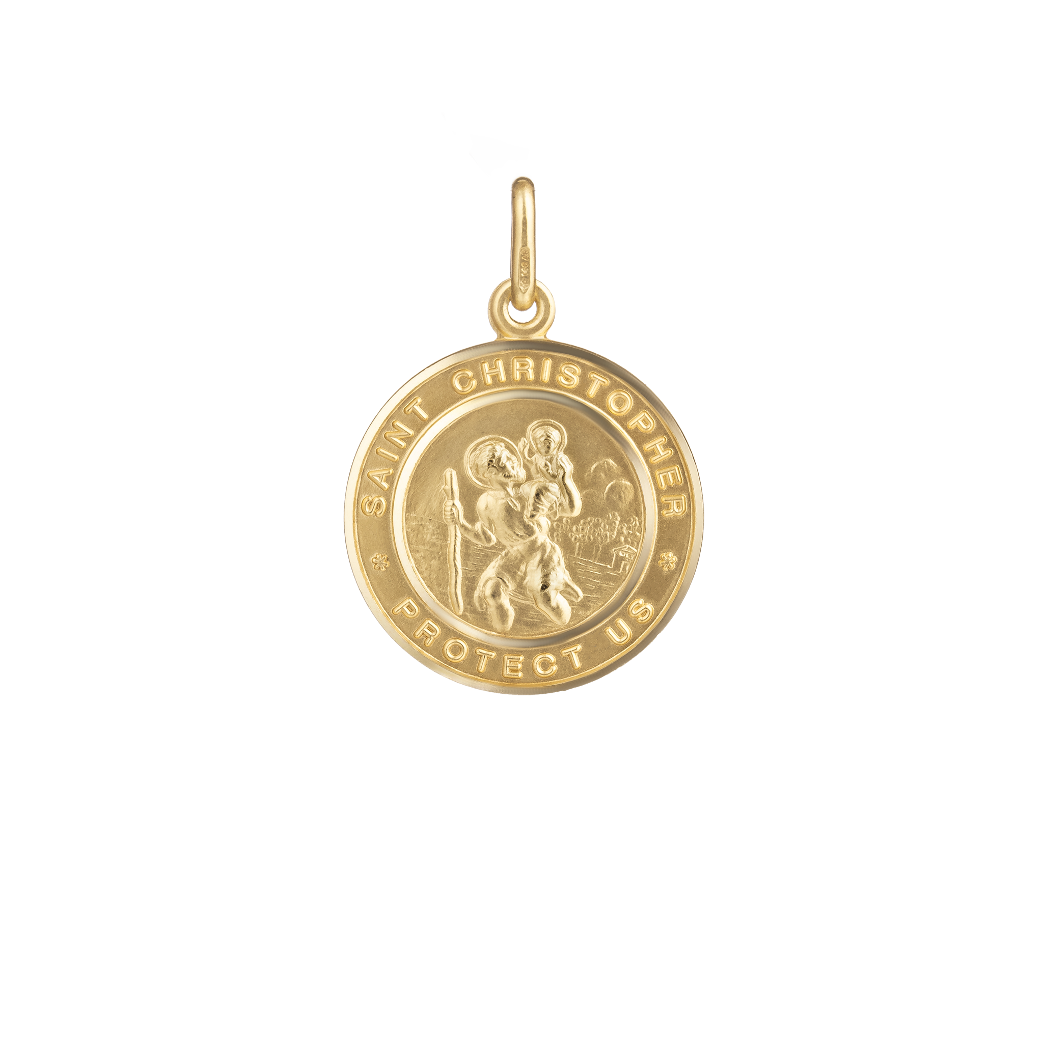 Saint Christopher "Protect Us" Medal Pendant