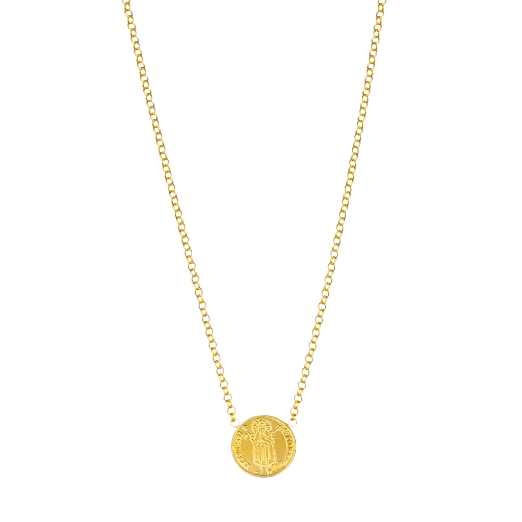 "Saint John the Baptist" Coin Station Necklace back
