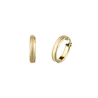 Satin Finish Hoop Earrings