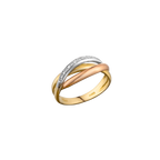 Trinity Gold & Diamond Ring side view